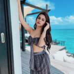 Avneet Kaur Instagram - She lives the poetry she cannot write.🌊🌅💙🌹 Outfit: @clothesnyou Stylist: @styling.your.soul Maldives