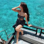 Avneet Kaur Instagram - She lives the poetry she cannot write.🌊🌅💙🌹 Outfit: @clothesnyou Stylist: @styling.your.soul Maldives