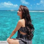 Avneet Kaur Instagram - She lives the poetry she cannot write.🌊🌅💙🌹 Outfit: @clothesnyou Stylist: @styling.your.soul Maldives