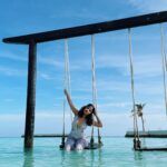 Avneet Kaur Instagram - Life’s short. Swing high.🌊🌅💙🌴 Outfit: @clothesnyou Stylist: @styling.your.soul Maldives