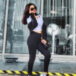 Avneet Kaur Instagram - I wore this outfit yesterday but I’m going different places today… So it’s okay!🖤 #ootd Top- @baesic_world Pants- @zara Jacket- @hm Shoes- @nike Bag- @gucci Shades- @versace 📸- @krupalakhanii.16 Mumbai, Maharashtra