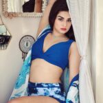 Avneet Kaur Instagram - She sells sea shells on the sea shore.🌊🐚🐟💙 Styling : @styling.your.soul Swim suit & coverup: @angelcroshet_swimwear 📸- @krupalakhanii.16