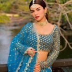 Avneet Kaur Instagram - Mere yaara.💙💫 Styling - @tiara_gal @akansha.27 Outfit - @yeh_lehenga_nahi_mehenga Assisted - @ishikapunamiya @style_by_ruchi Choker & Earings - @sheqe_by_triptikohli Mangtika - @indianjewellery999 Ring - @indianjewellery999 📸- @gauravarora08 The Leela Goa