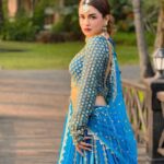 Avneet Kaur Instagram - Mere yaara.💙💫 Styling - @tiara_gal @akansha.27 Outfit - @yeh_lehenga_nahi_mehenga Assisted - @ishikapunamiya @style_by_ruchi Choker & Earings - @sheqe_by_triptikohli Mangtika - @indianjewellery999 Ring - @indianjewellery999 📸- @gauravarora08 The Leela Goa