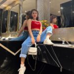 Avneet Kaur Instagram - All I do is upgrade.♥️🦋✨ 👚- @mynomad.in 👖- @bluebrew.in 👟- @gucci 👛- @aldo_shoes Styled by- @neelangi_johari 📸- @krupalakhanii.16