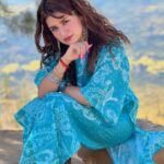 Avneet Kaur Instagram - 💙🤍 📸- @amandeepnandra Jaisalmer