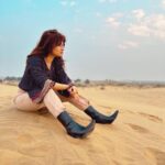 Avneet Kaur Instagram – Eremophobia……🏜🌵 Jaisalmer, Thar Desert, India