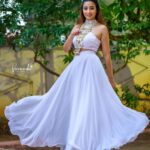 Bhanu Sri Mehra Instagram - Never let anyone dull your sparkle ✨️ Wearing:@radheshyam_designer_studio 📸:@verendar_photography #peaceful #whitedress #love #bhanusree🔥❤️ #hybridpilla #instagood #instagram