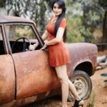 Bhanu Sri Mehra Instagram – The most beautiful girl on earth is the one with a golden heart 💛🧡
.
.
.
Pic:@they_call_me_keshu 
Make up:@maskmakeupartist 
Location:@vintage_vanam 
.
.
#newclick #new #2021 #biggboss2 #telugupilla #actor #bhanusree🔥❤️ #feelingblessed #happy #bhanuhybridpilla #love