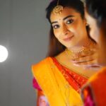 Bhanu Sri Mehra Instagram - Nelavanka✨️🔱 @radheshyam_designer_studio @pretty.jewelbox @paulino_pictures #peace #positivity #beyourself #bhanusree🔥❤️ #halfsaree #love #instagram #instalove