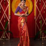 Bhanu Sri Mehra Instagram - Love traditional 💕 . . Photography @rj_weddingfilms MUA @ramesh_makeupstudio Jewelry @mangatrai_hitechcity Outfit @brandmandir Decor @rrreventspro styled by @mounika_vallabhaneni921 #bhanusree #rjweddingfilms #candidphotography #southindianbride #bridesofindia #bride #bridetobe #bridemakeup #pellikuthuruoutfit #pasupufunction #bridelook #brideinspiration