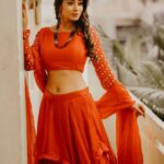 Bhanu Sri Mehra Instagram - ❤ #southindianactress #tollywoodactresses #redlove #red #halfsareelove #traditional #bhanusree #bhanusree🔥❤️
