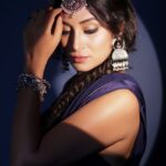 Bhanu Sri Mehra Instagram - 🦚 Pc:@weareretrospection Styling:@vishnupriya.pen Assisted by @bhavyareddy_official Jewellery:@alluringaccessories.a2 . . . #happymood #newpost #newclick #busylife #southindianactress #tollywoodactresses #bhanusree🔥❤️