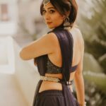 Bhanu Sri Mehra Instagram - Life is easy but the queen 👸is busy 🦋 . . Pc:@weareretrospection Styling @vishnupriya.pen Assisted by @bhavyareddy_official Jewelry @alluringaccessories.a2 Lahenga:@divariaofficial #southindianactress #tollywoodactresses #bhanusree #bhanusree🔥❤️ #fire #busylife #peaceofmind#styledbyvishnupriya❤