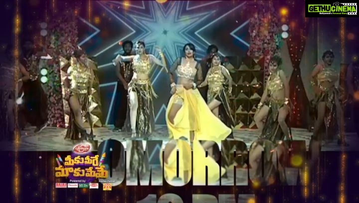 Bhanu Sri Mehra Instagram - Sunday 12pm on Gemini tv don't miss it have fun 💛❤💃 #dance #ilovedance #southindianactress #tollywoodactresses #bhanusree #enjoy #bhanusree🔥❤️