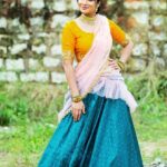 Bhanu Sri Mehra Instagram – Happy dussehra to everyone 💓 
Outfit :@kadhambari_studio 
Jewelry;@shivi_collections
Pc:@poulino_pictures 
#festival #dussehra #happymood #peace #bhanusree🔥❤️ #enjoyinglife #enjoy #chill #yoo #bhanusree