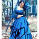 Bhanu Sri Mehra Instagram - 🦋💙 Pc:@they_call_me_keshu @agasthyaarts #bhanusree #peace #positivevibes #goodvibes #bhanusree🔥❤️ #adhirindhishow #zeetelugu