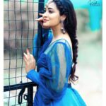 Bhanu Sri Mehra Instagram - 💙🦋 Styled By - @greeshma_krishna.k In Costume by - @abhignasagarikaofficial Fashion coordinates - @house_of_collaboration19 #bhanusree #southindianactress #tollywoodactresses #adhirindhishow #comedy #fun #bhanusree🔥❤️