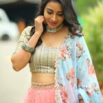 Bhanu Sri Mehra Instagram - Be as radiant as the sun 🌞 Outfit:@kadhambari_studio Pc:@poulino_pictures #indiantraditionalwear #halfsareelove #traditional #southindianactress #tollywoodactresses #bhanusree🔥❤️ #bhanusree