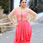 Bhanu Sri Mehra Instagram - Good evening everyone ☺ Outfit :@firoz_design_studio PC:@they_call_me_keshu @agasthyaarts @zeetelugu #adhirindhishow #adhirindhi #fun #bhanusree🔥❤️