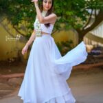 Bhanu Sri Mehra Instagram – Never let anyone dull your sparkle ✨️ 

Wearing:@radheshyam_designer_studio 
📸:@verendar_photography 

#peaceful #whitedress #love #bhanusree🔥❤️ #hybridpilla #instagood #instagram
