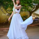 Bhanu Sri Mehra Instagram - Never let anyone dull your sparkle ✨️ Wearing:@radheshyam_designer_studio 📸:@verendar_photography #peaceful #whitedress #love #bhanusree🔥❤️ #hybridpilla #instagood #instagram