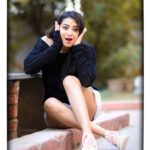 Bhanu Sri Mehra Instagram - Your attitude may hurt me, but mine kill you!🦓 Pc:@they_call_me_keshu Hairstyles:@makeoverbylavs #blacklover #black #love🖤 #tollywoodactress #actorlife #bhanusree🔥❤️