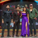 Bhanu Sri Mehra Instagram - Tonight on @zeetelugu at 9pm don't miss it guys have fun🤗🥰❤💜 @anchorravi_offl Outfit:@feathersbtq Pc:@varshasfotography #adirindhi #funshow #comedy #zeetelugu #tollywoodactress #comedyvideos #adhirindhishow #zestelugulove