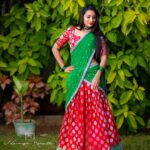 Bhanu Sri Mehra Instagram - Being your own unique self is pure beauty 💃❤💚 Outfit:@navya.marouthu Jewellery :@shivi_collections Pic:@rollingcaptures