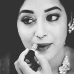 Bhanu Sri Mehra Instagram - Black &white🖤💟👄💄👑 #tollywoodactress #actorlife #makeup #makeuplife #camera #actionfigure #shoot #photo #bhanusree🔥❤️