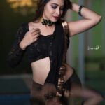 Bhanu Sri Mehra Instagram - 🖤 Outfit:@sridevidesignerstudio Pc:@verendar_photography Jewelry:@pretty.jewelbox Hairstyle:@hairstylistravi Makeup:@maskmakeupartist #blacklove #🖤 #actorslife #blessed #bhanusree🔥❤️ #instalove #Instagram