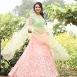 Bhanu Sri Mehra Instagram - Sometimes you just need to let go and be free💚💚 Outfit by:@harikastudio Pc:@satya007b #goodevening #wednesday #peaceandlove #traditional #tollywoodactress #biggbosstelugu2 #bhanusree #bhanusree🔥❤️