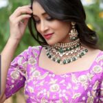 Bhanu Sri Mehra Instagram - "Write it on your heart that every day is the best day in the year" good morning my insta family ❤ Outfit by: @harikastudio Jewellery: @kalasha_finejewels Pc:@satya007b #diamonds #kalasha #goodmorning #peaceofmind #tollywoodactress #bhanusree🔥❤️