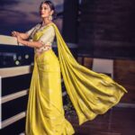 Bhanu Sri Mehra Instagram - Believe in yourself. trust your abilities. grow through your weaknesses. Own your strengths. release negativity . Think the best of others. Lead with kindness.💃💛💛💛 Outfit by: @meghanagarapatiofficial @kaluva_jewels @pixelperfectmakeup_visali @sreekruthsravan #yellowsaree💛 #southindianactress #anchor #girlpower💪 #biggboss2 #biggboss2bhanusree