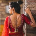 Bhanu Sri Mehra Instagram - Take off that shyness and wear some red❤️❤️💃 Outfit by :@meghanagarapatiofficial @tourmalinejewels @pixelperfectmakeup_visali @sreekruthsravan #indiantraditionalwear #indianbeautyqueen #redlove #❤️