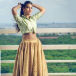 Bhanu Sri Mehra Instagram - Good morning my Insta family happy weekend 😊 Thank you for this outfit @meghanagarapatiofficial @meghanagarapatiofficial Pic by :@sreekruthsravan Makeup artist : @pixelperfectmakeup_visali