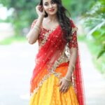 Bhanu Sri Mehra Instagram - Every new day is another chance to change something in your life. Every new day is a chance to feel blessed 🥳 for what you have ❤️❤️ Thank you so much @firoz_design_studio for giving me this lovely outfit 🤗 Outfit by:@firoz_design_studio Photography : @they_call_me_keshu Makeup artist :my self 🤷