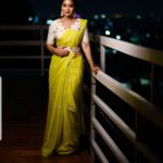 Bhanu Sri Mehra Instagram - Beauty is being the best possible version of yourself on the inside and out.💛 @meghanagarapatiofficial @kaluva_jewels @pixelperfectmakeup_visali @sreekruthsravan #yellowsaree💛 #beauty #queen👑 #southindianactor