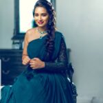 Bhanu Sri Mehra Instagram - Fashion is what you buy. Style is what you do with it 🤗😘 Outfit by:@meghanagarapatiofficial @tourmalinejewels @pixelperfectmakeup_visali @sreekruthsravan #fashionista #beautyful #biggboss2bhanusree #biggbossseason2