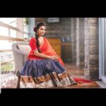 Bhanu Sri Mehra Instagram - As per as Indian wear is concerned, more is more and less is a bore❤️red and blue of saree is amazing Yoo yoo 💃❤️❤️ Outfit by:@meghanagarapatiofficial @tourmalinejewels Makeup artist:@pixelperfectmakeup_visali Pic :@sreekruthsravan