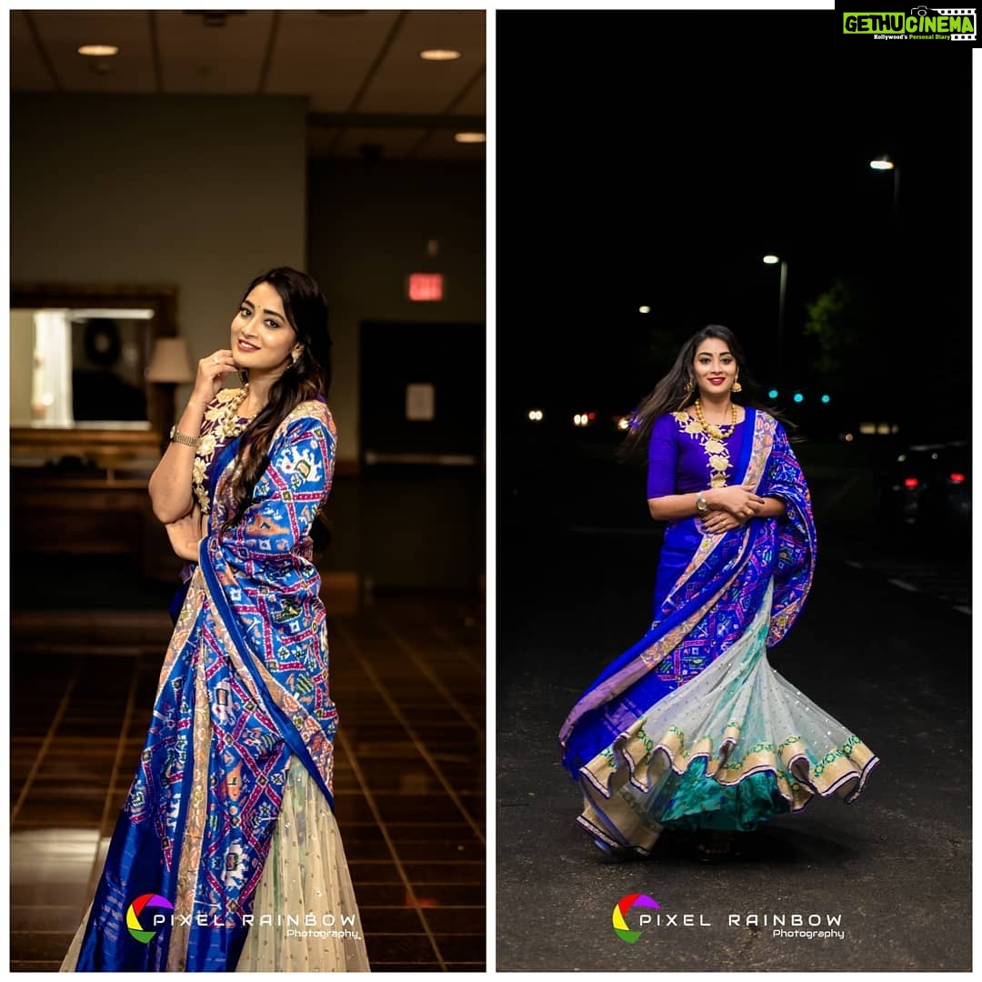 Bhanu Sri Mehra Instagram - Beauty is not in the face beauty is a light in the heart 😍🤗 thank you @roopikahandlooms For giving this nice outfit Outfit by:@roopikahandlooms #beauty #heart #peaceofmind✌ #happiness