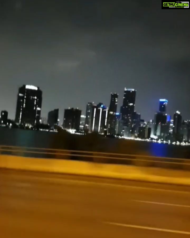 Bhanu Sri Mehra Instagram - Enjoying in Miami night life yo yo yo😊 #miami Miami, Florida