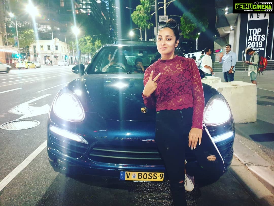 Bhanu Sri Mehra Instagram - Melbourne city night drive 🚘 ##melbourne_insta ##melbourne #night #enjoylife Monash