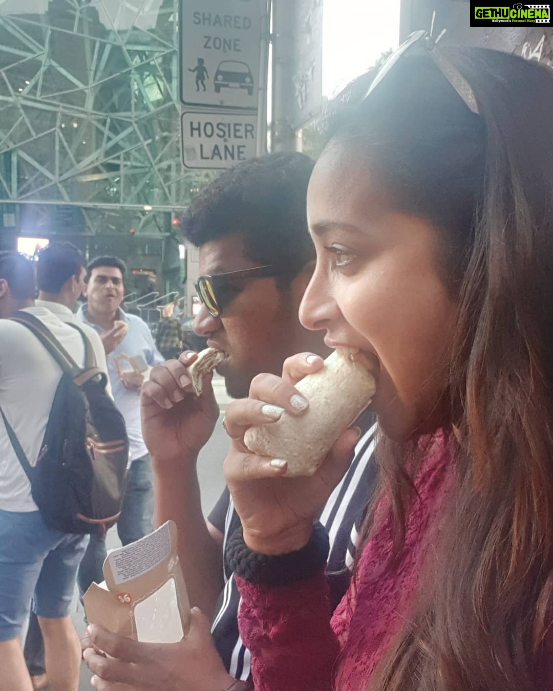 Bhanu Sri Mehra Instagram - It's food time with my funny brother 🤗 @jabardasth_avinash
