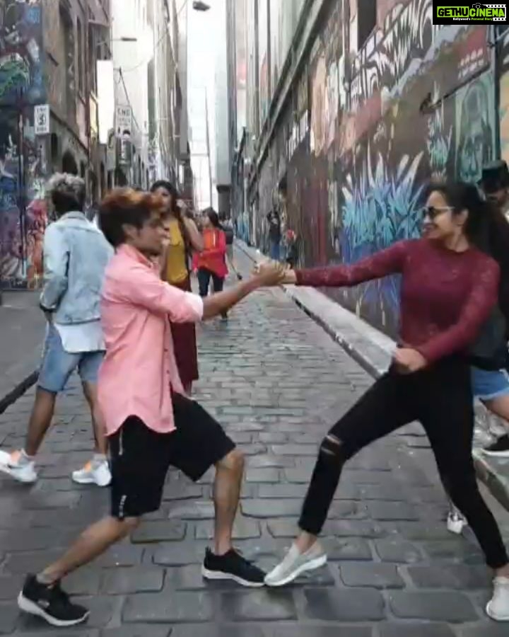 Bhanu Sri Mehra Instagram - Boomerang with dhee10 pandu🤣 @pandu_official