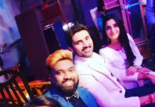 Bhanu Sri Mehra Instagram - Hello everyone this lovely 4 guys coming tonight in ETV "cash" show don't miss it😊