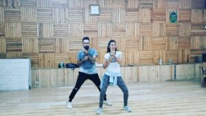 Bhanu Sri Mehra Instagram - Dance practice megastar song feeling happy😍