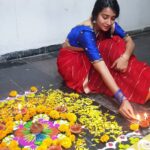 Bhanu Sri Mehra Instagram - Deepavali muggu🤗