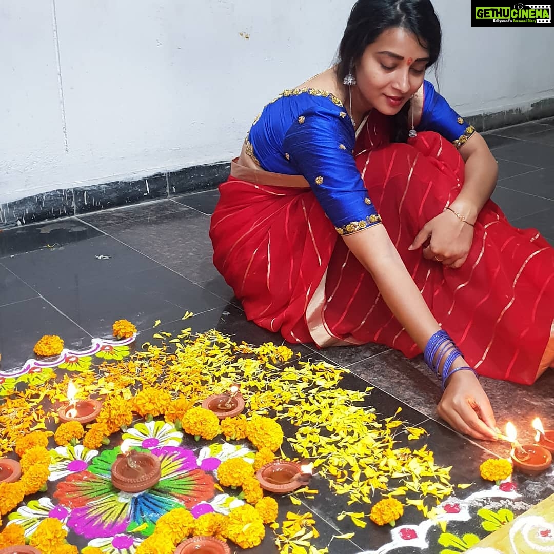 Bhanu Sri Mehra Instagram - Deepavali muggu🤗