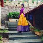 Bhanu Sri Mehra Instagram – Yellow##brinjal##combination##designed##by##kalamkari##saisree😍 😘😘😘😘